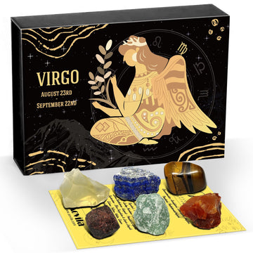 Virgo Zodiac Crystals Gift Set